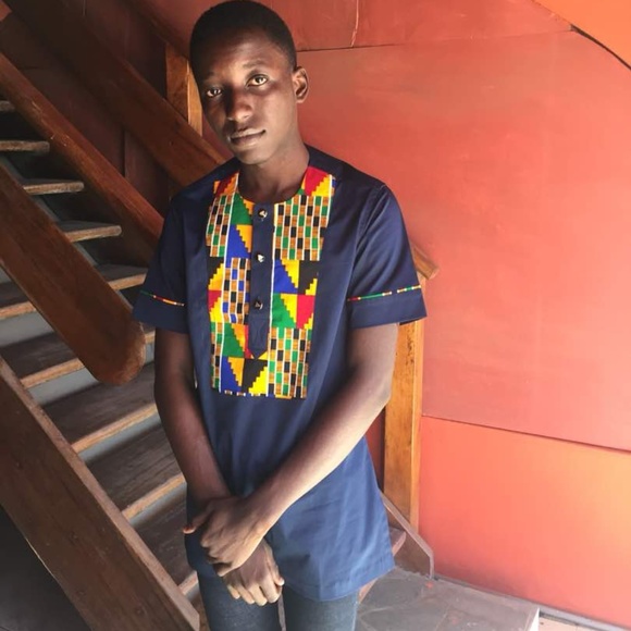 ExploreAfrica.com Other - CLEARANCE- African Short-Sleeved Kente Shirt